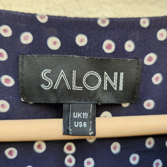 SALONI 100% Silk Mini Dress - Picture 5 of 6